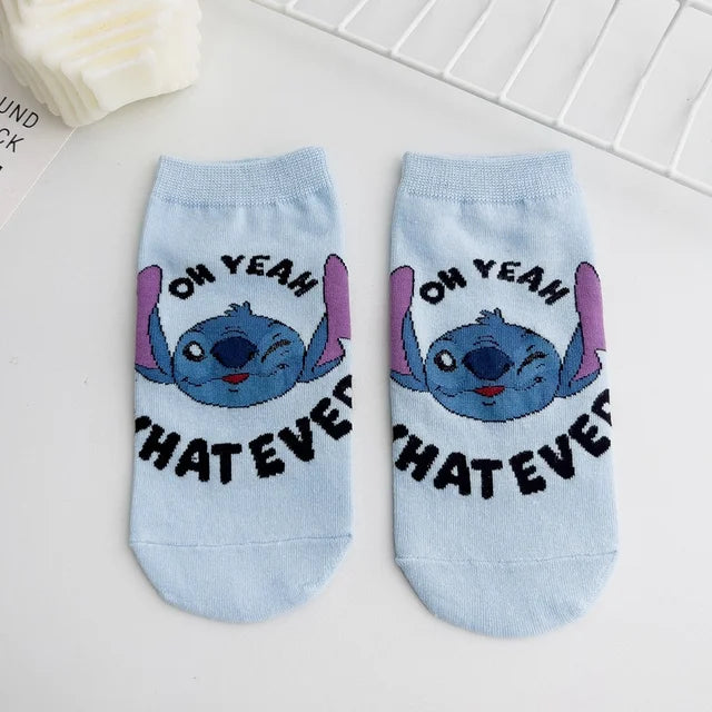 Stitch Chaussettes courtes en coton