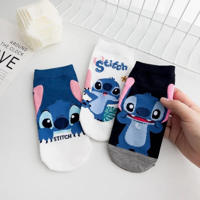 Stitch Chaussettes courtes en coton